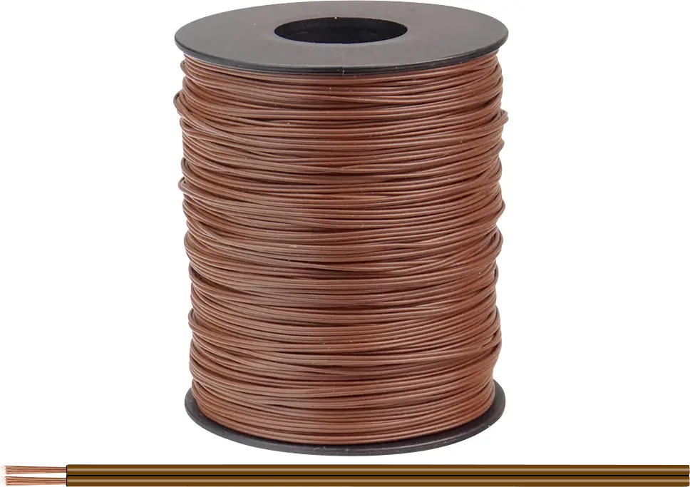 Многожильный кабель Donau Elektronik 114-88-100, 2 x 0,08 мм², коричневый, 100 м.