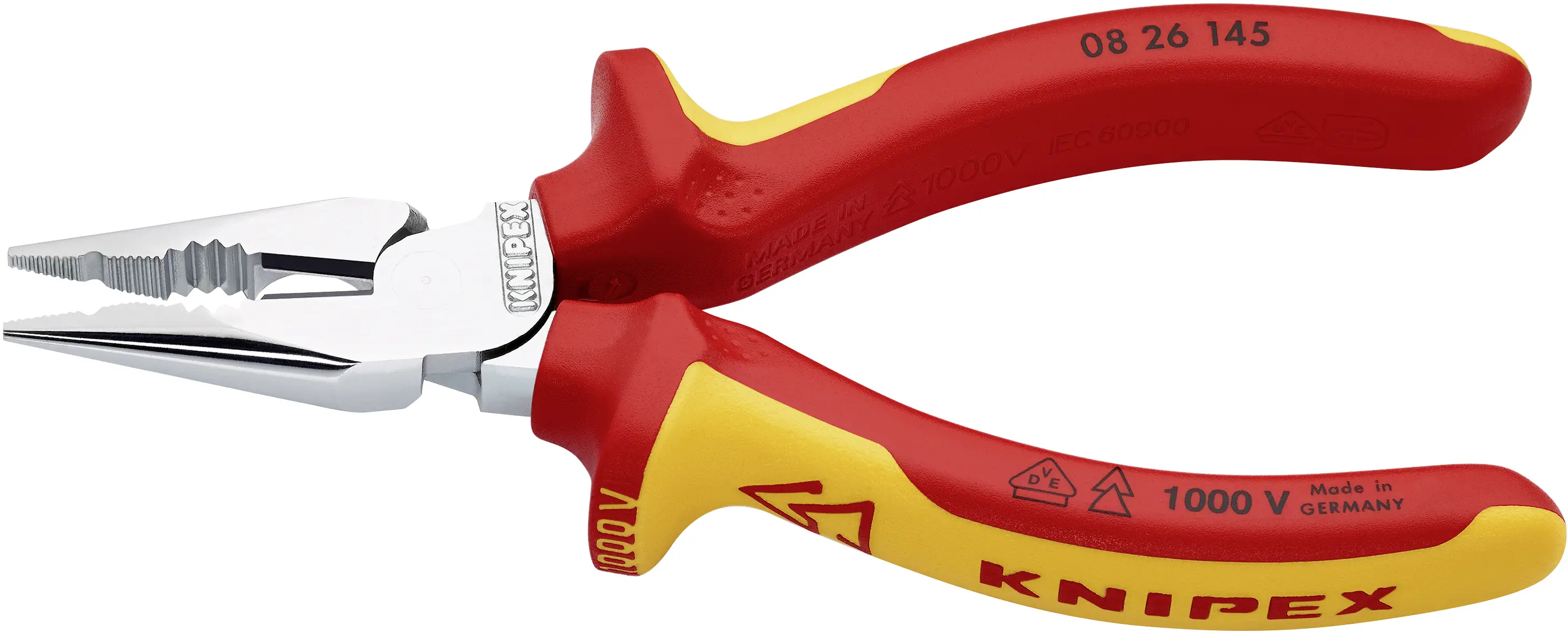 Миниатюрные комбинированные плоскогубцы Knipex 08 26 145, 145 мм, VDE