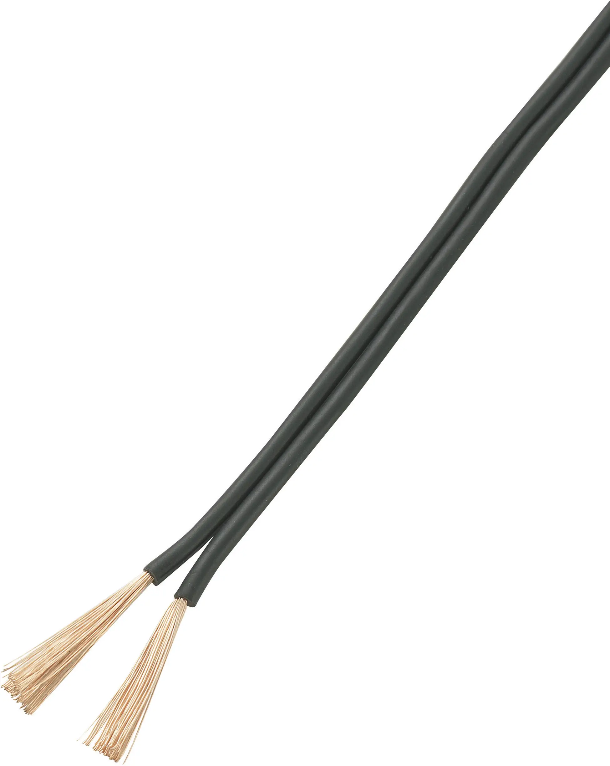 Багатожильний кабель TRU COMPONENTS 93030c523, 2 x 0,50 мм², чорний, 25 м