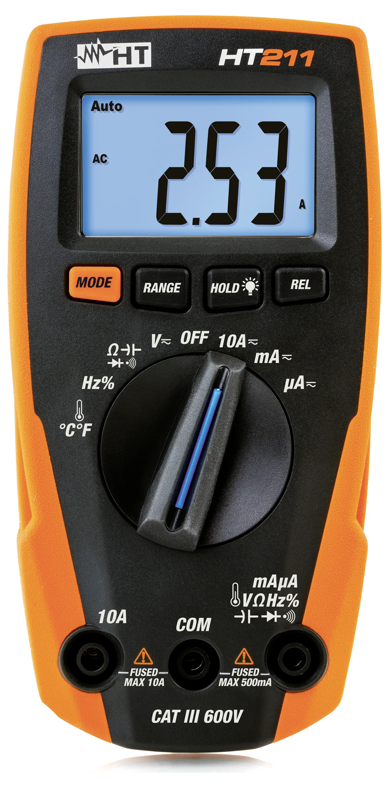 Мультиметр HT Instruments e-KIT, цифровые клещевые измерители, измерительный кабель, кейс для переноски, измерение емкости, провер