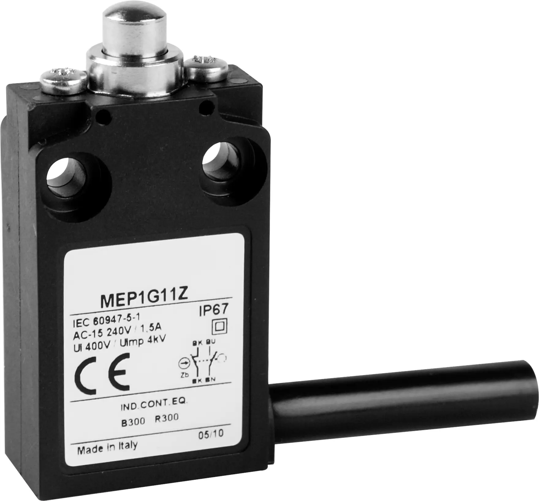 Кінцевий вимикач Panasonic MEP1G11Z MEP1G11Z 24V 5A, контактний, IP67, 1 шт.