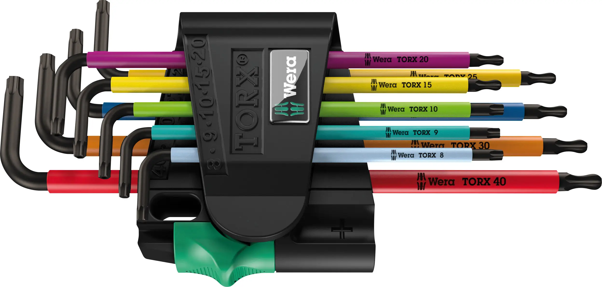 Wera 967 SPKL/9 Multicolor Внутренний набор ключей TORX, TORX BO T 8, T 9, T 10, T 15, T 20, T 25, T 27, T 30, T 40 9 шт.