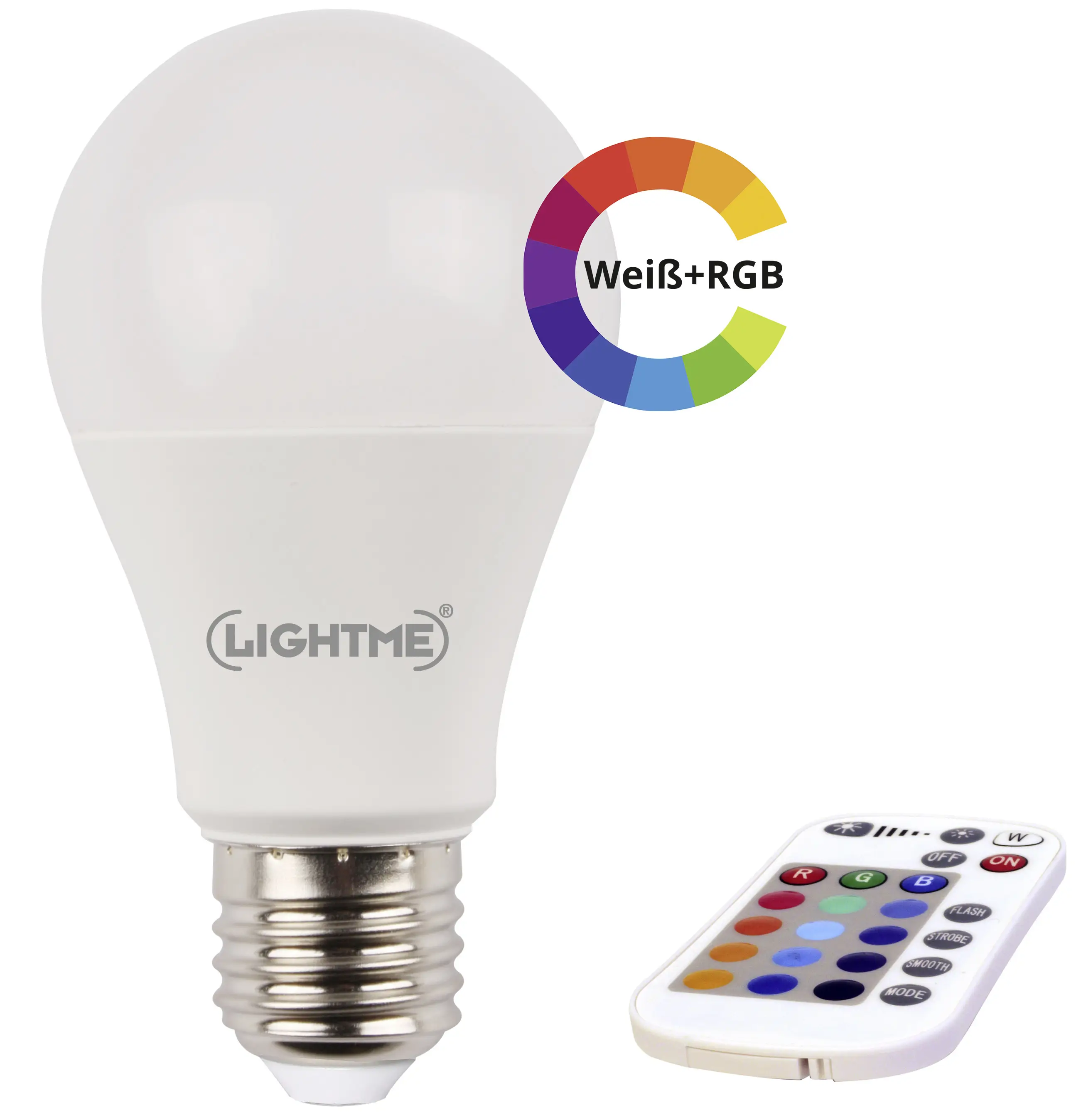 Светодиодная лампа LightMe LM85193 E-27 6 Вт = 48 Вт 600 лм RGBW 1 шт.