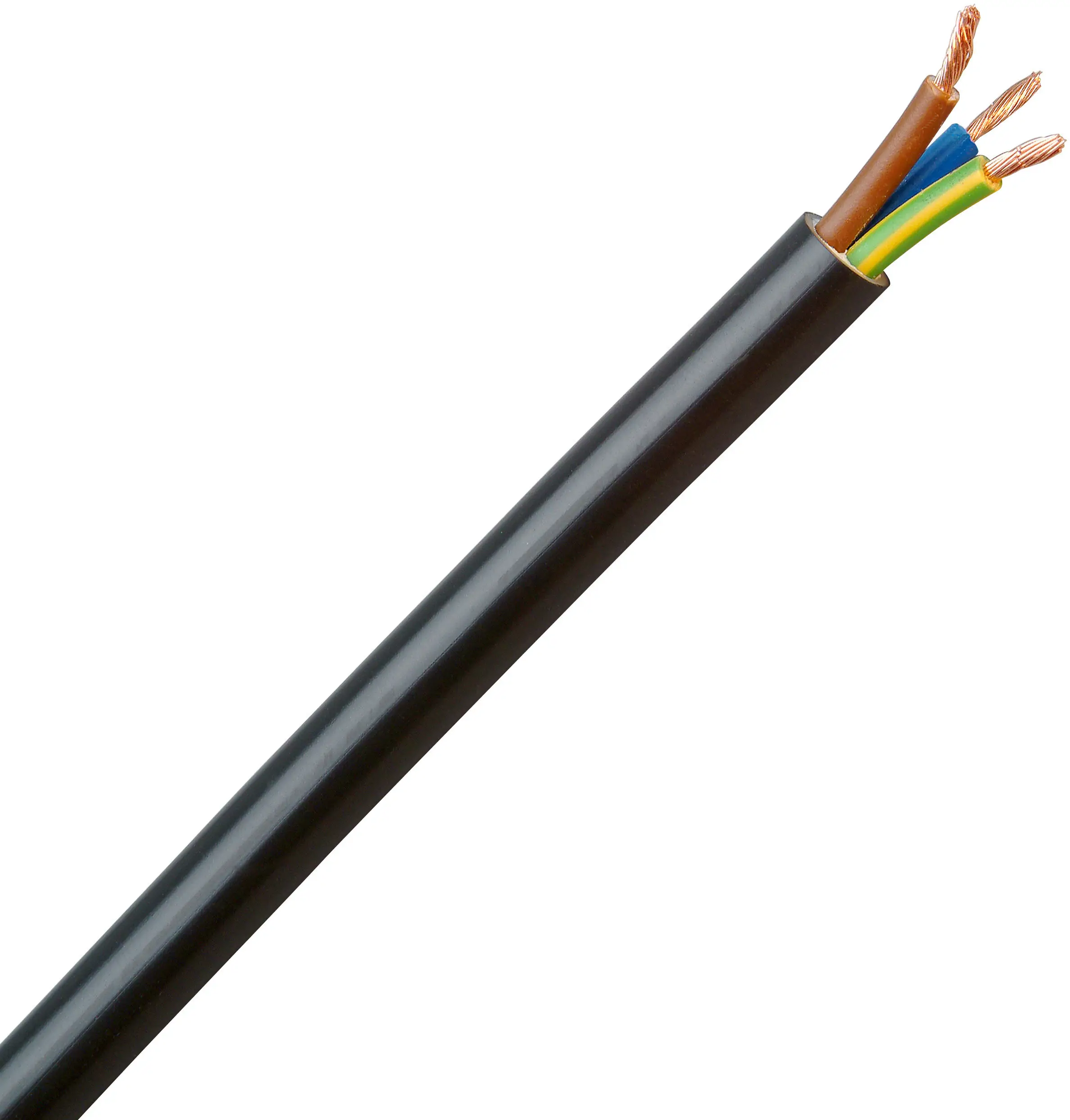 Комутаційний кабель Kopp 153705007, 3 x 1,5 мм², Cl.5 = тонкожильний, 5 м, чорний