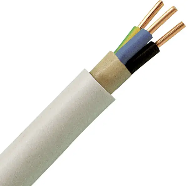 Kopp 150810841 кабель в оболочке, 3 G 1,5 мм², 10 м, серый