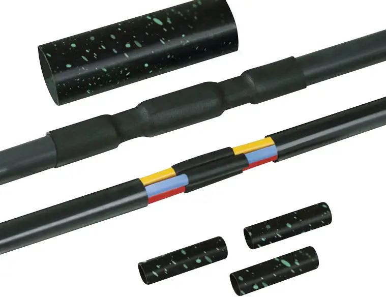 Комплект термоусадкових з'єднань з гвинтом HellermannTyton LVK-C-5x1.5-16 PO-X BK 380-04014, 12 - 48 мм, 1 шт.
