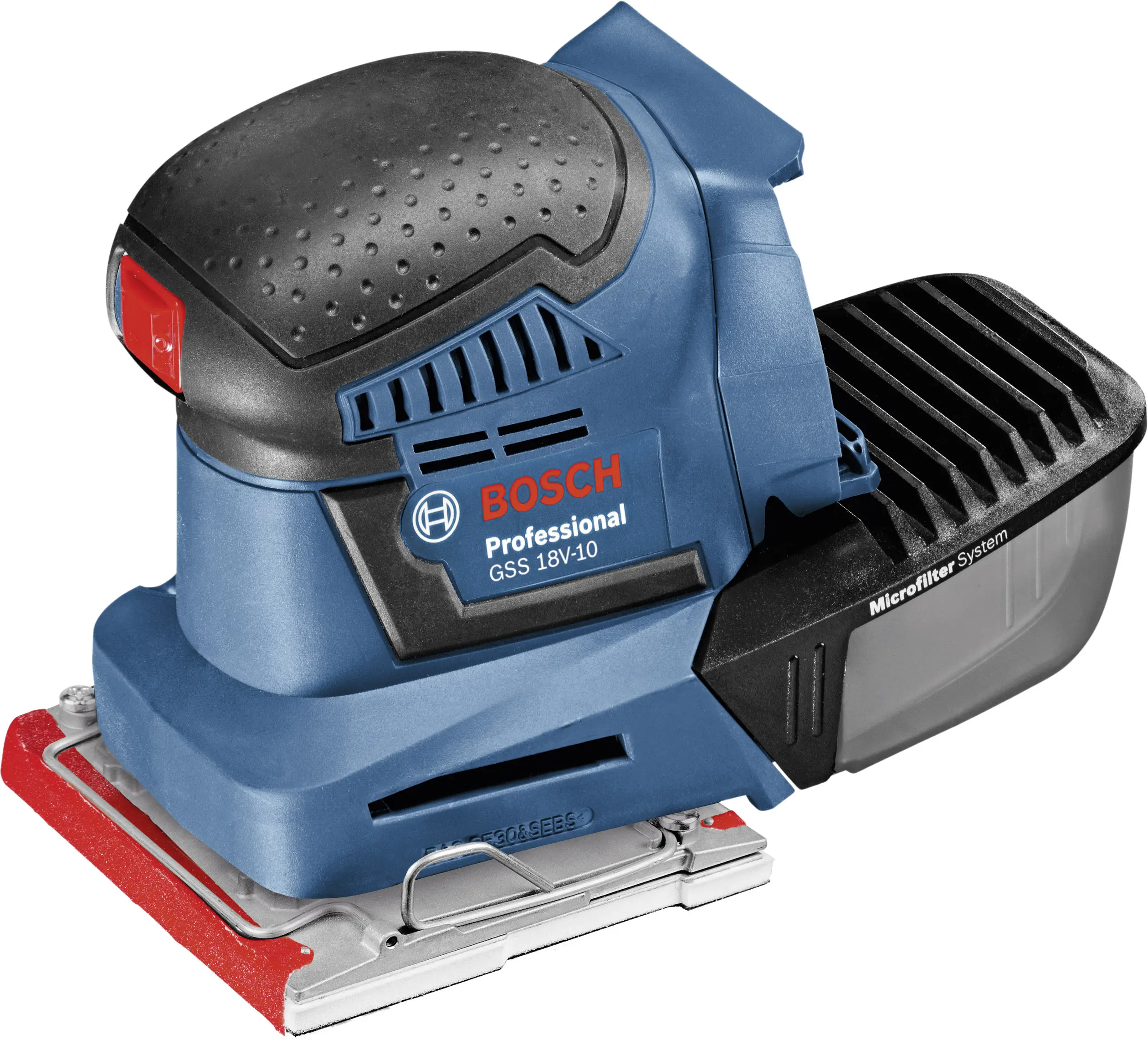 Bosch Professional GSS 18V-10 06019D0202 Аккумуляторная орбитальная шлифовальная машина без аккумулятора, вкл. корпус 18 В 101 х 1