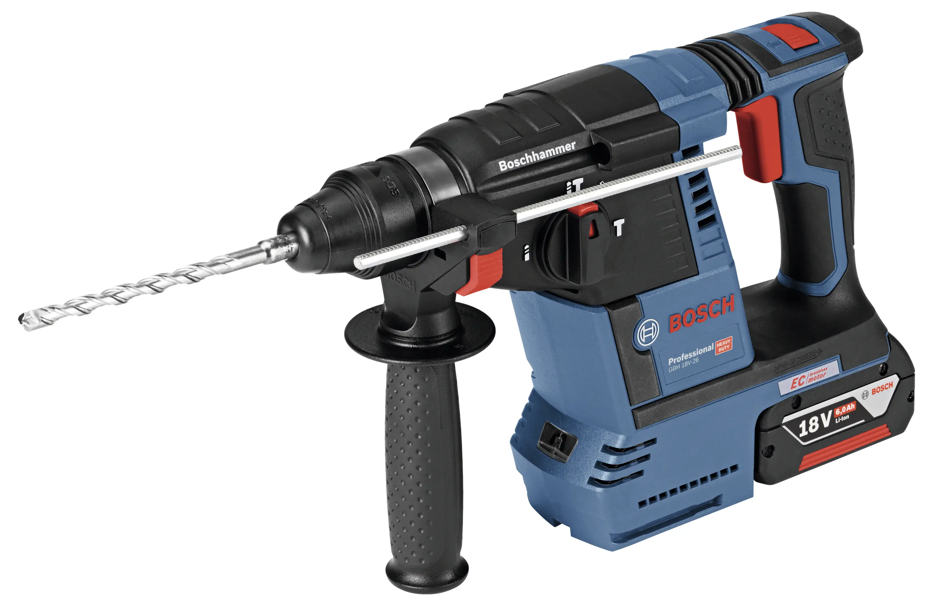 Аккумуляторная ударная дрель Bosch Professional GBH 18V-26, SDS-Plus, с кейсом, без аккумулятора, без зарядного устройства, дистри