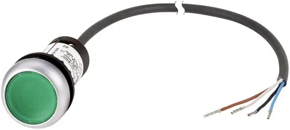 Eaton 185586 C22-DL-G-K10-24-P62 Плоска кнопка зелена 1 шт.