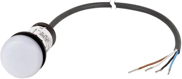 Индикаторная подсветка Eaton C22-L-W-24-P62, плоская, белая, 24 В постоянного/переменного тока, 1 шт.