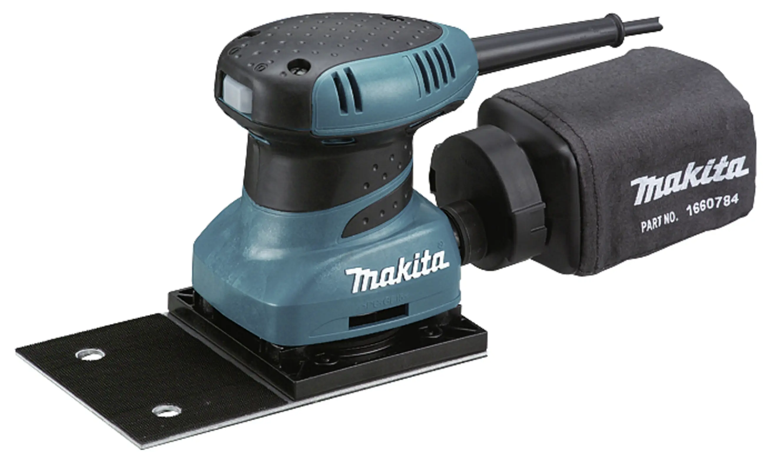Орбитальная шлифовальная машина Makita BO4566J, в комплекте с кейсом, 200 Вт, 100 x 164 мм.