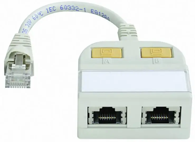 Y-адаптер RJ45 Telegärtner 100023153 100023153, 15,00 см, 1 шт.