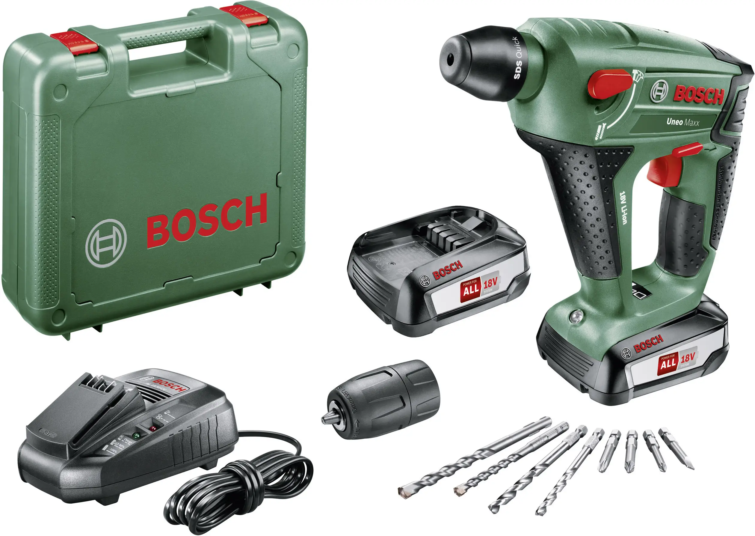 Аккумуляторная ударная дрель Bosch Home and Garden Uneo Maxx, дистрибуция в Германии