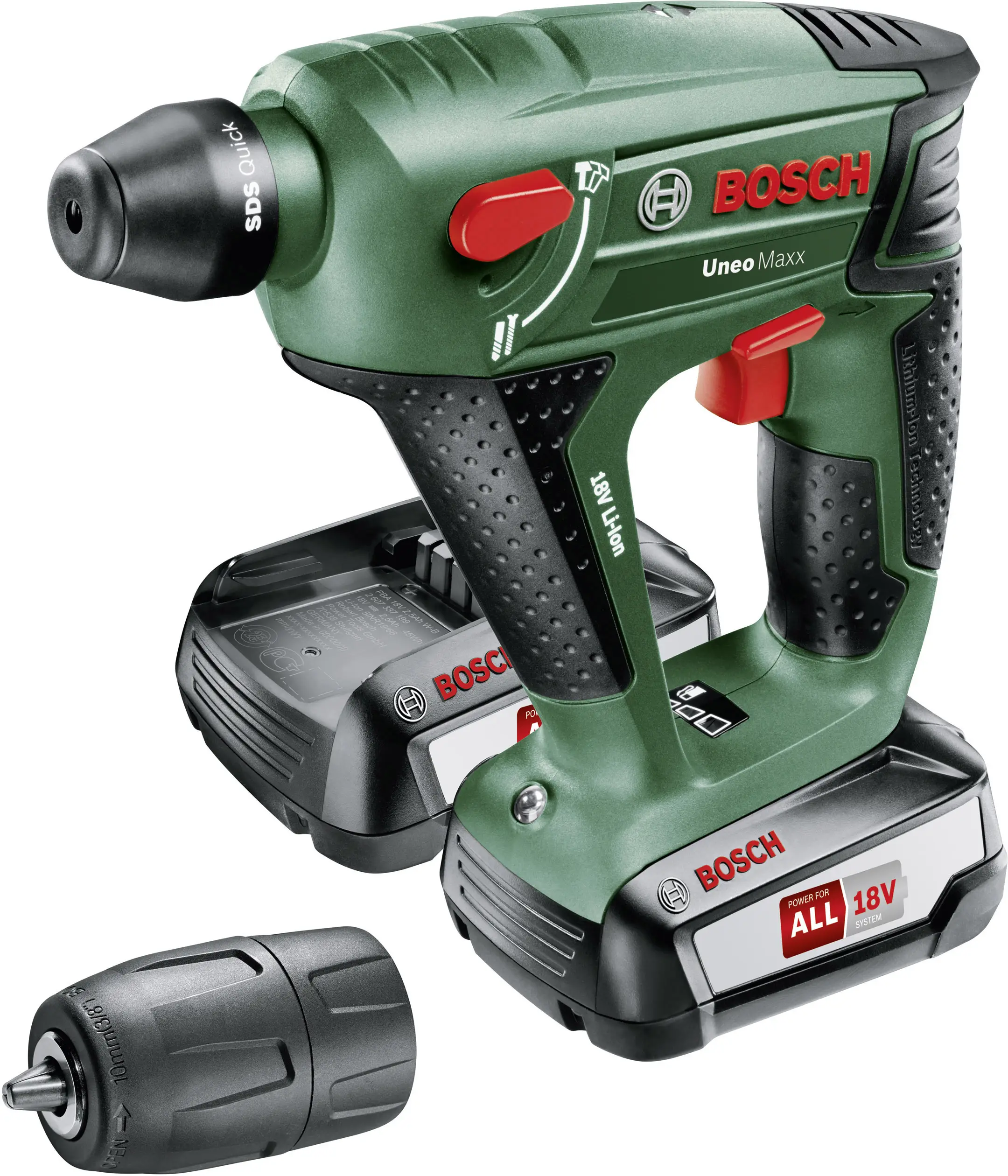 Акумуляторний ударний дриль Bosch Home and Garden Uneo Maxx, дистриб'ютор у Німеччині