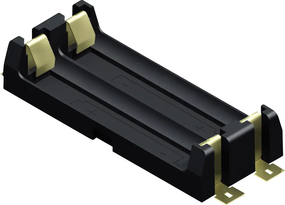 Keystone Electronics 1012 Батарейный отсек 2xAA для поверхностного монтажа SMD (Д x Ш x В) 69 x 30 x 15 мм