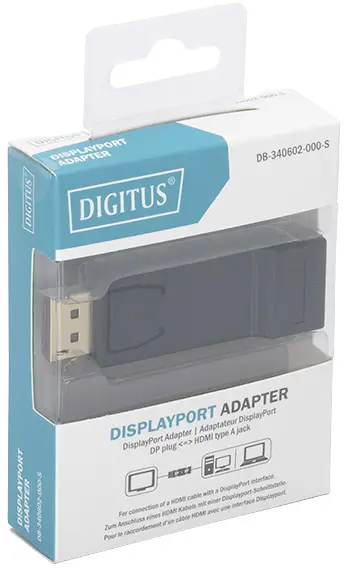 Адаптер DisplayPort, HDMI Digitus DIGITUS - DisplayPort Adapter DB-340602-000-S