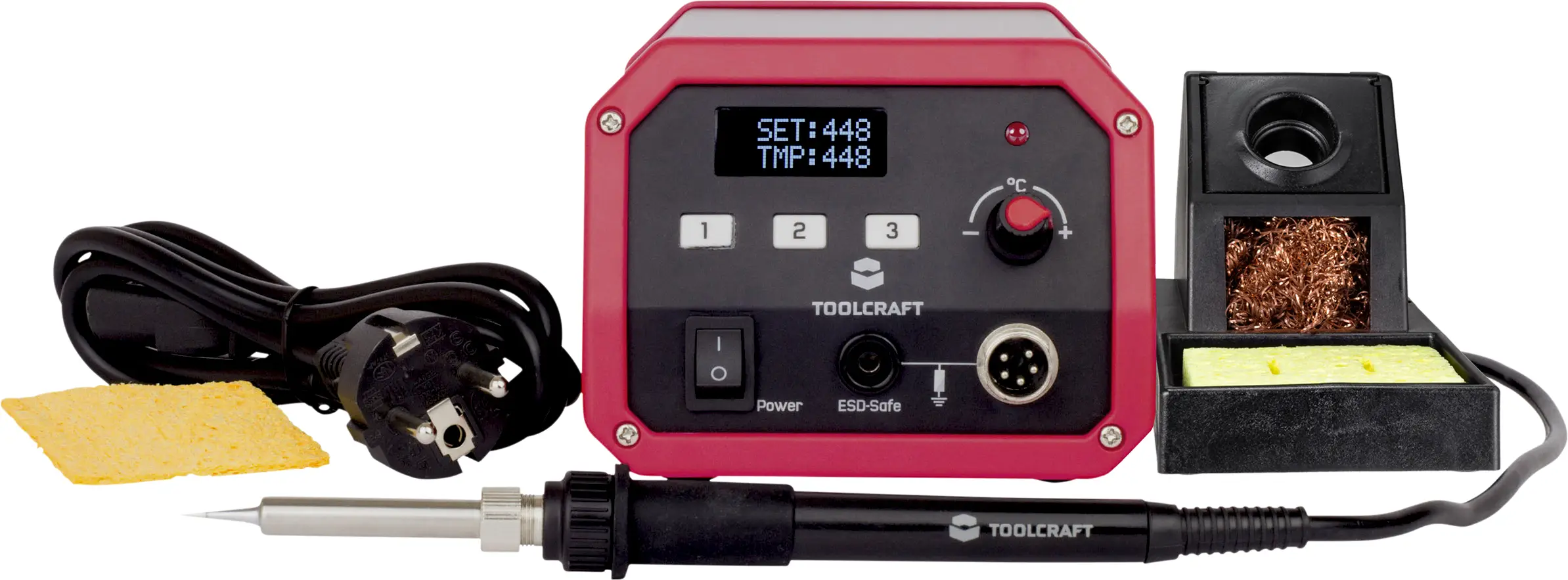 Паяльна станція TOOLCRAFT ST-50D 1561694 50 Вт 150 - 450 °C, включаючи паяльне жало