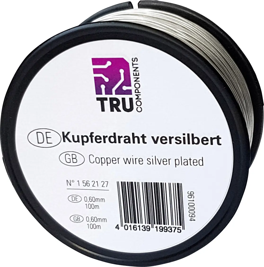 TRU COMPONENTS 1562141 Медный провод 1516012/10, 10 м