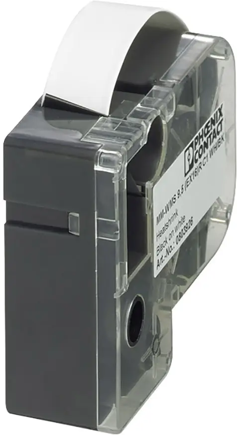 Маркер для термоусадочной трубки Phoenix Contact 803924 MM-WMS 4,8 (EX9)R C1 WH/BK. Способ крепления: накладной. Белый, черный. 1