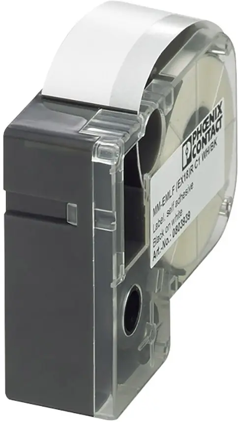 Этикетки для термотрансферного принтера Phoenix Contact MM-EMLF (EX24)R C1 WH/BK 803940, крепление: склеивание, 1 шт.