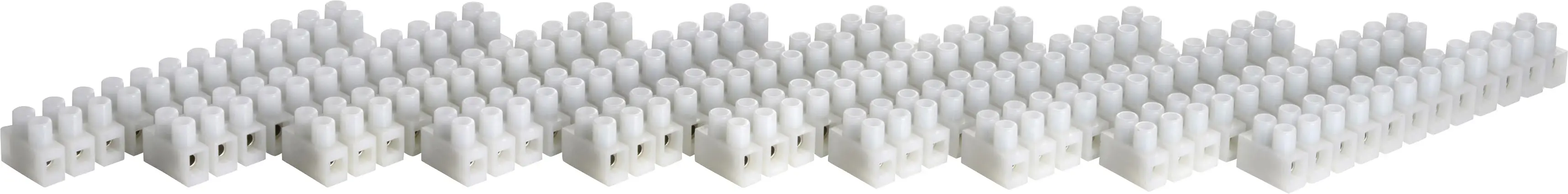 Винтовой соединитель TRU COMPONENTS 523690 0,75-2,5 мм², количество контактов: 12, 10 шт., белый.