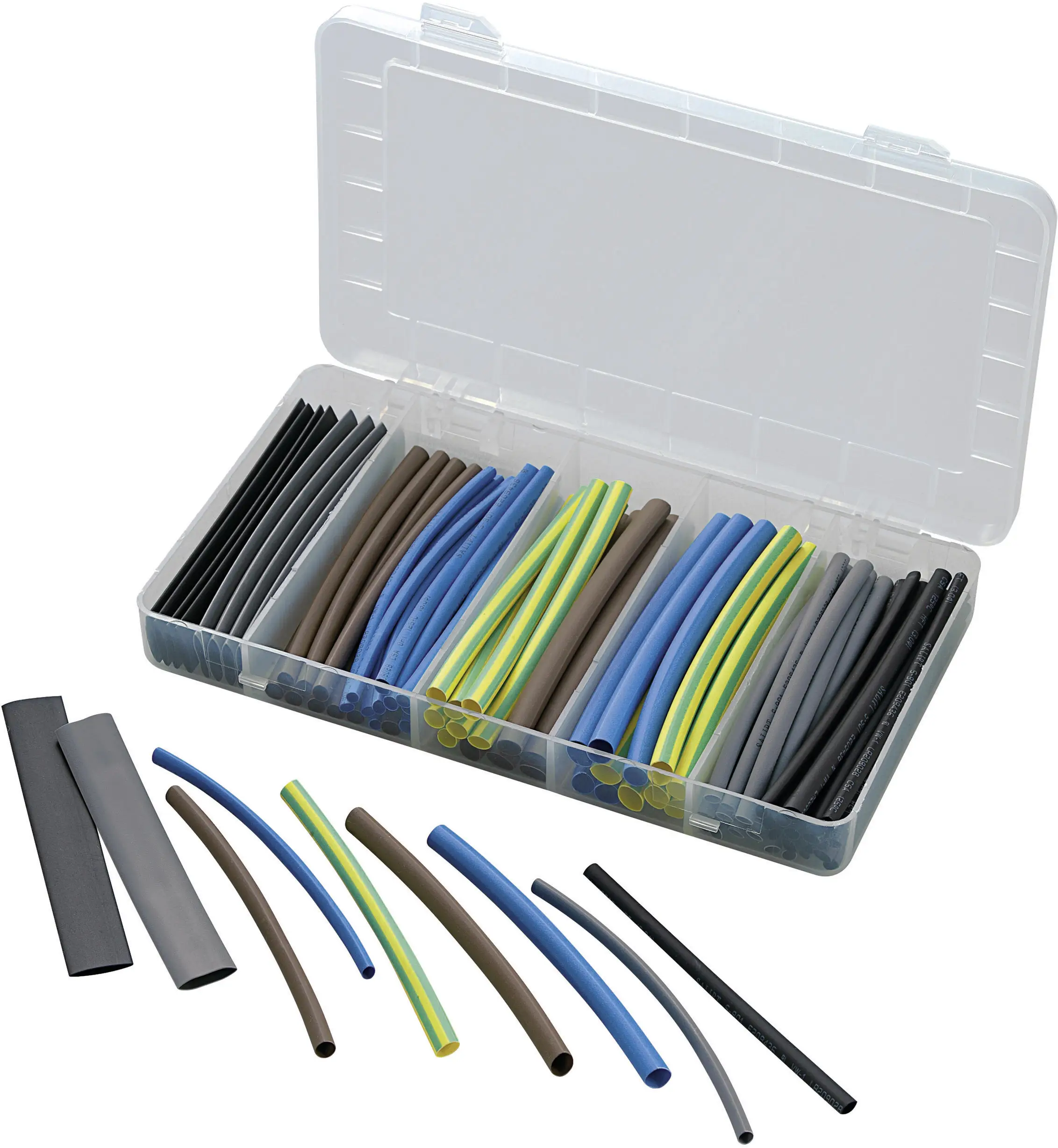 Комплект термоусадочних трубок TRU COMPONENTS 1564941 93013c250, 2:1, 88 деталей