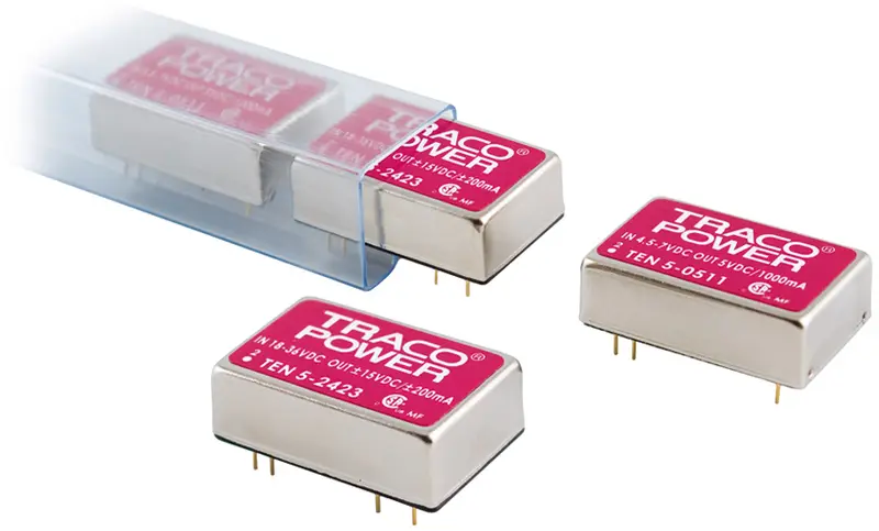 DC/DC перетворювач TEN 5, 5-6 Вт, 2:1, TracoPower TEN 5-1211 In 9-18V/DC Out 5V/DC 1 A