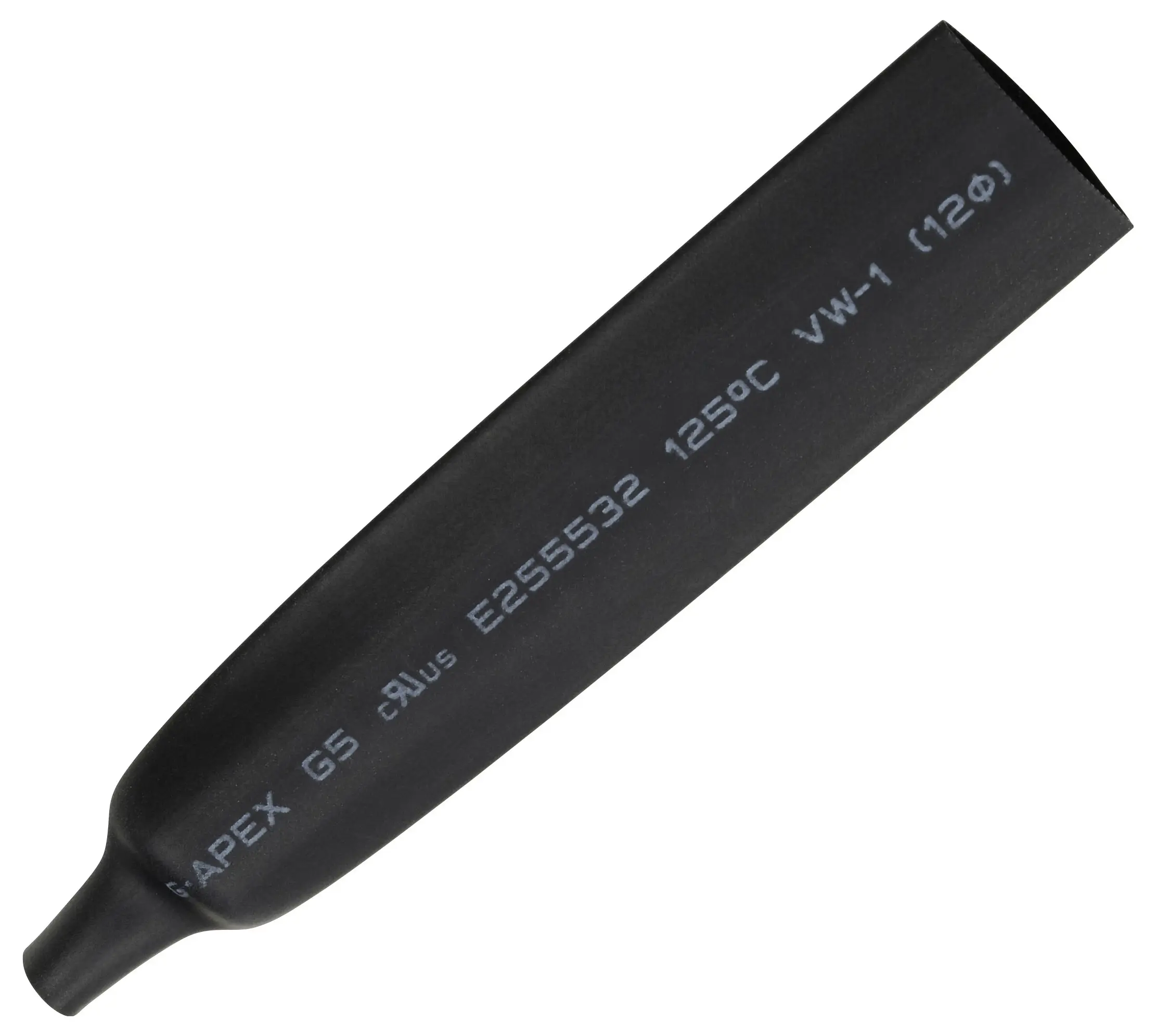 Термоусадочная трубка TRU COMPONENTS 1572143 без клея B2G5-7 BK, 2:1, от 12 мм до 6 мм, 5,00 м
