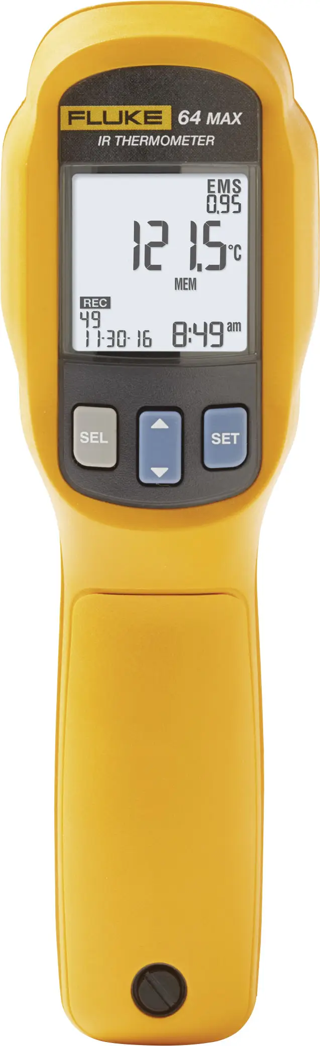 Fluke 64 MAX Пірометр Оптика 20:1 -30 - +600 °C Безконтактне ІЧ-вимірювання, функція реєстратора даних