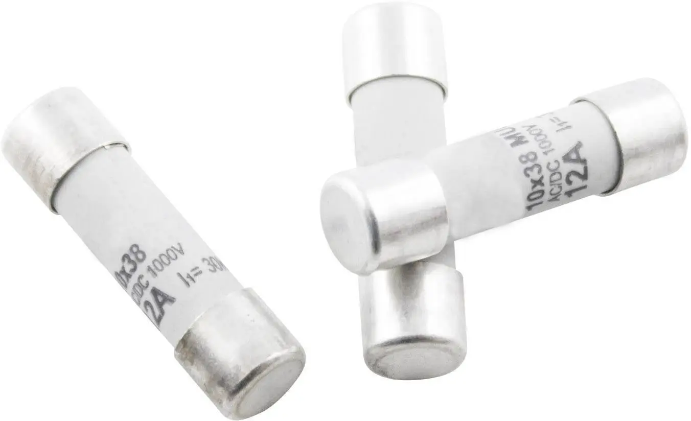 TRU COMPONENTS 1576921 TC-1038827 Запобіжник для мультиметра (Ø x Г) 10,3 мм x 38 мм 10 A 1000 В швидкодіючий -F- Вміст 1 шт.