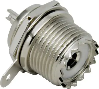 Разъем UHF TRU COMPONENTS 1579410, гнездовой разъем для вертикального встраивания, 50 Ом, 1 шт.
