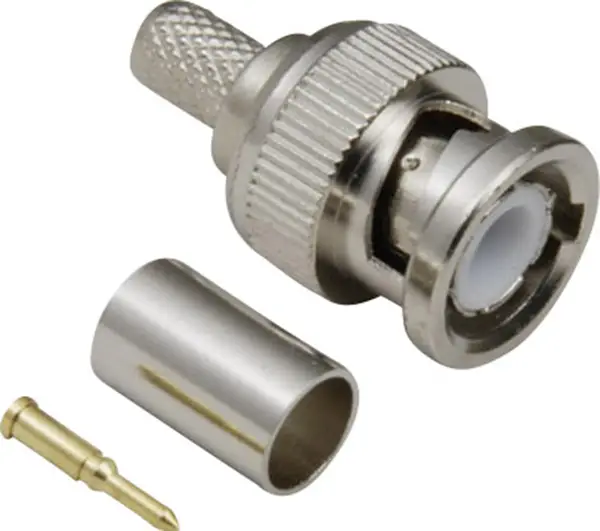 Разъем BNC TRU COMPONENTS 1579546, прямой штекер, 50 Ом, 1 шт.