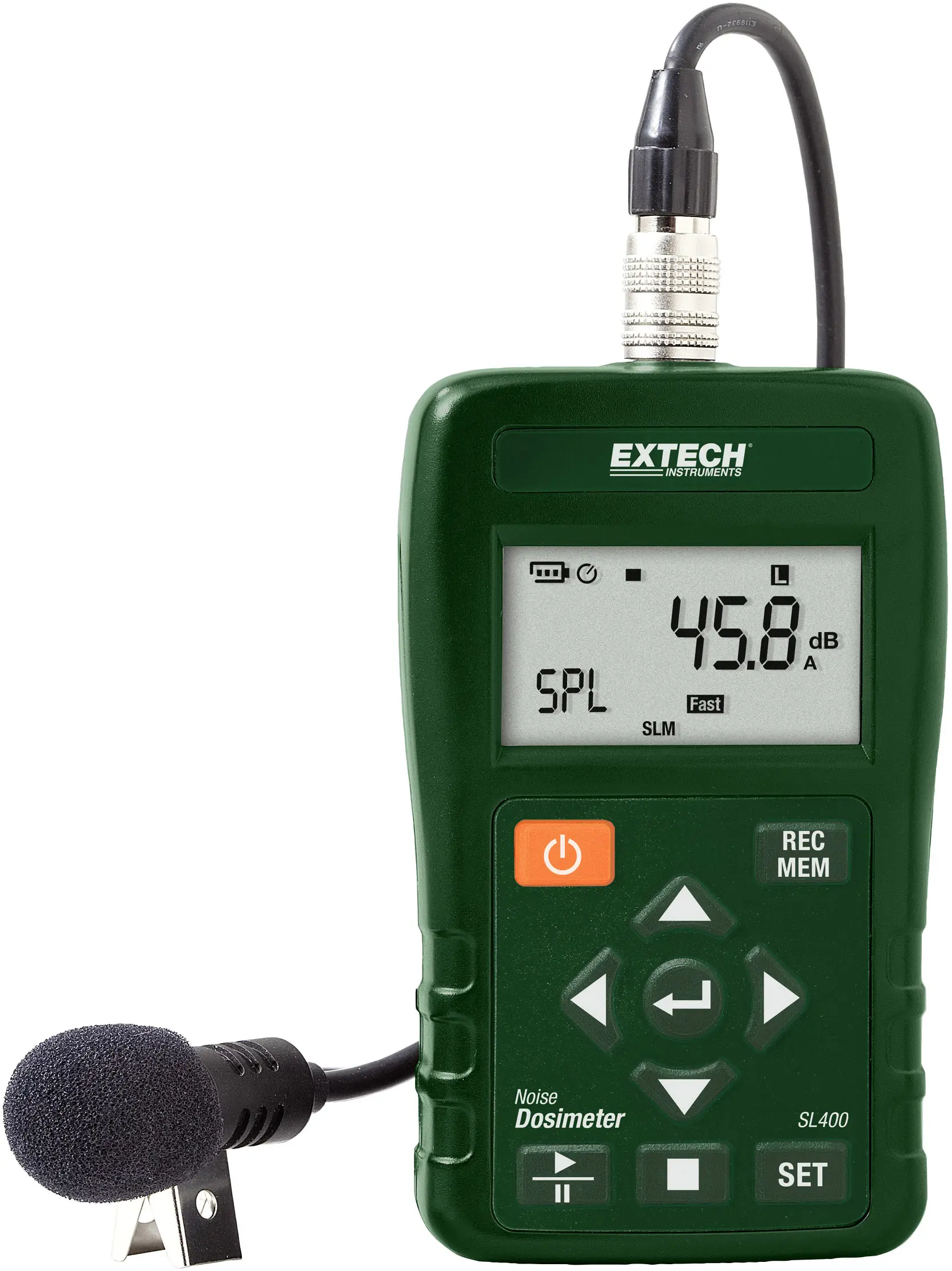 Регистратор данных децибелметра Extech SL400 30–143 дБ 20 Гц–8 кГц USB