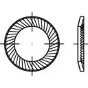 Шайбы с храповым механизмом Alstertaler Schrauben & Präzisionsteile 159350 4 мм 7 мм пружинная оцинкованная сталь 250 шт.