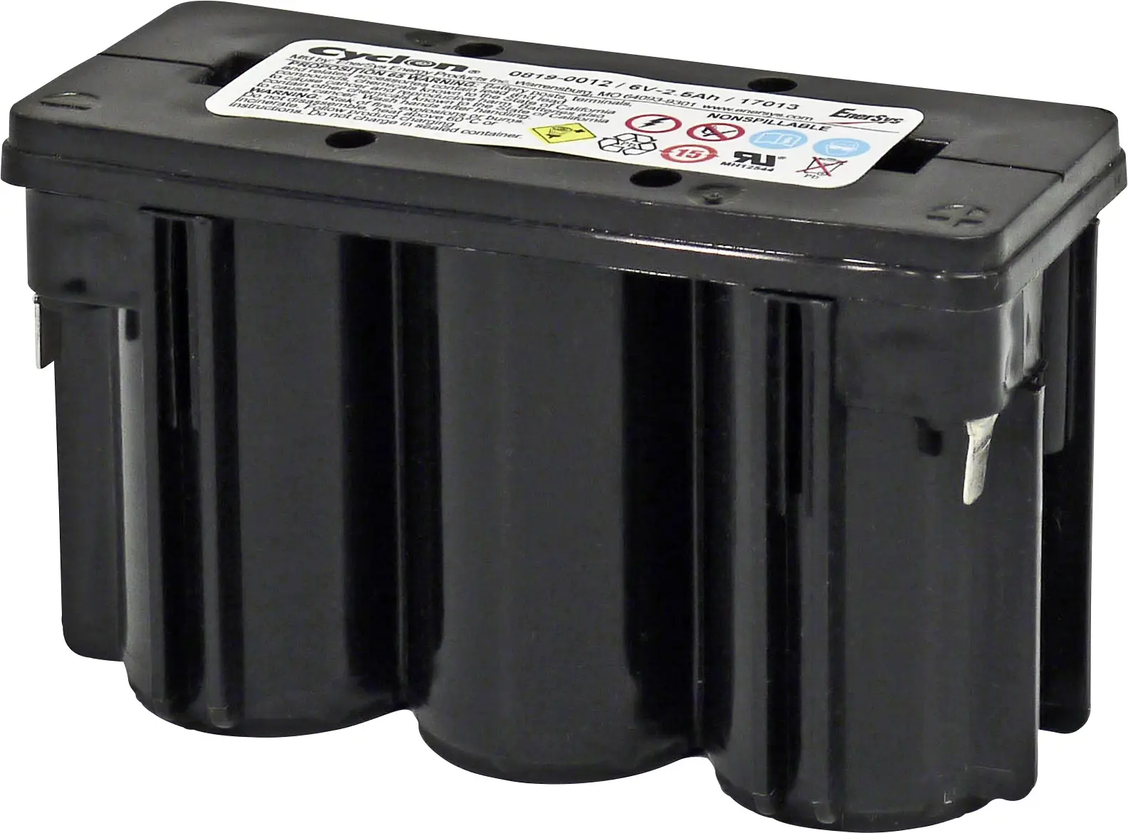 Свинцево-кислотний акумулятор EnerSys Hawker Cyclon D 0819-0012, AGM, 6 В, 2,5 Аг