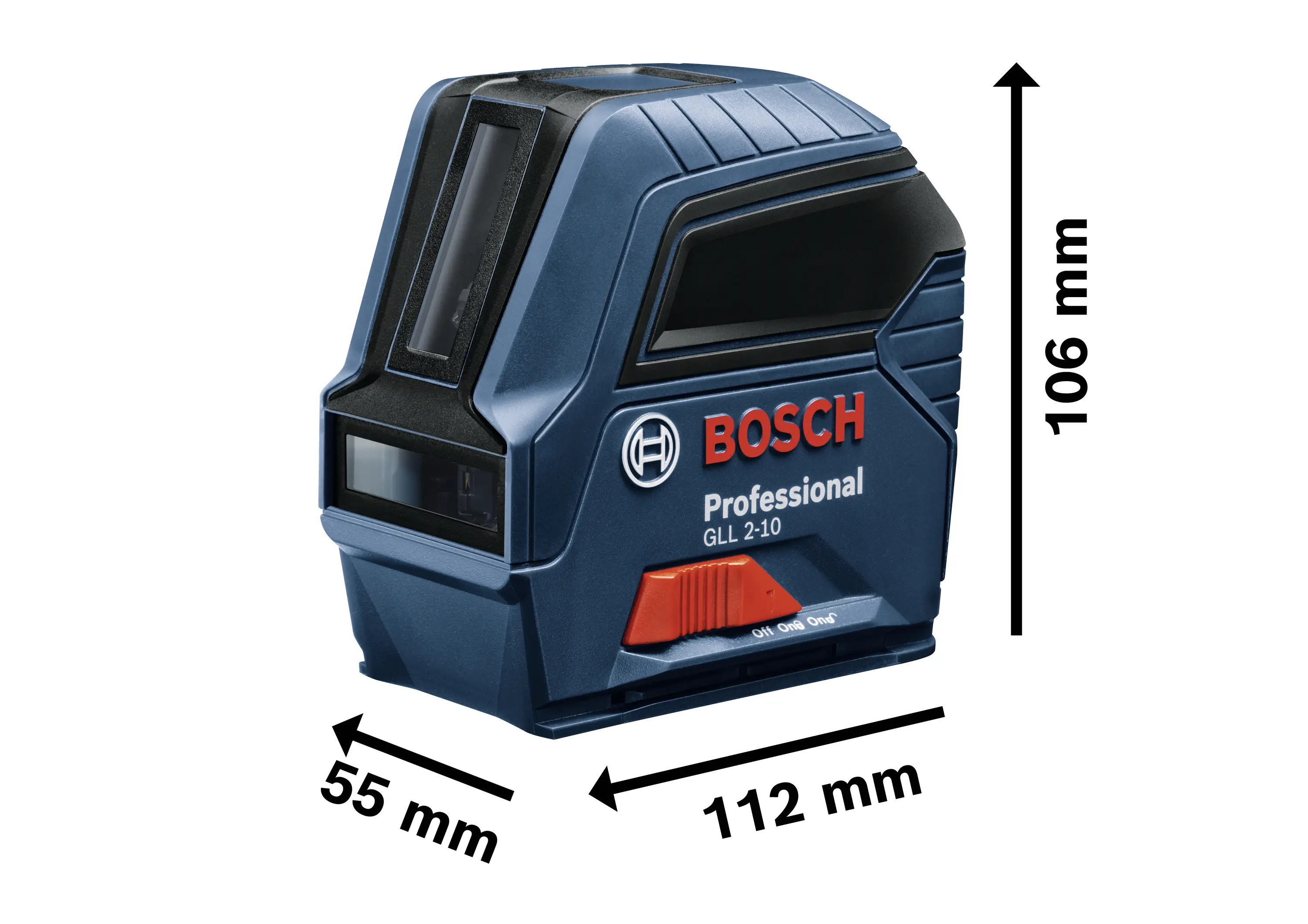 Bosch Professional GLL 2-10 0601063L00 Линейный лазер Максимальная дальность: 10 м