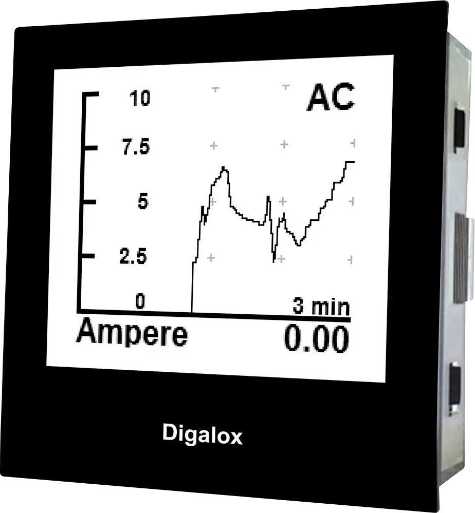 Цифровий панельний індикатор TDE Instruments Digalox DPM72-MP DIN 500V/10A AC/DC з RGB-дисплеєм та USB-інтерфейсом