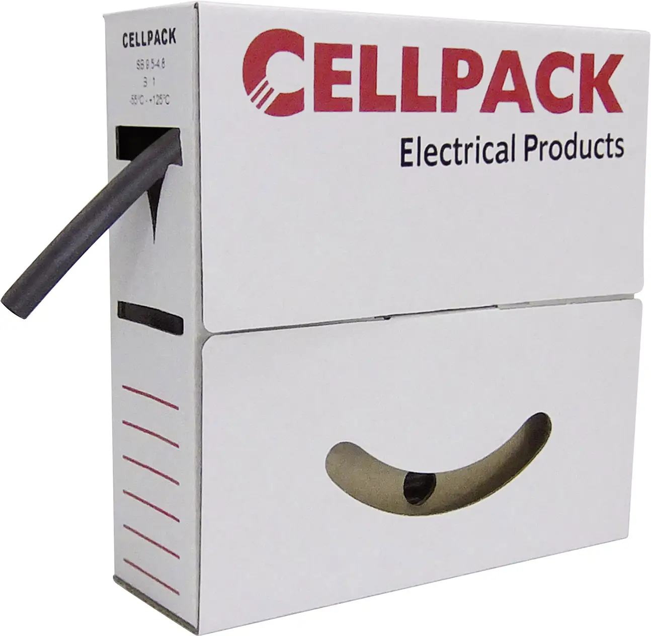 CellPack 127116 Термоусадочная трубка без клея белая 6 мм 2 мм Коэффициент усадки: 3:1 10 м