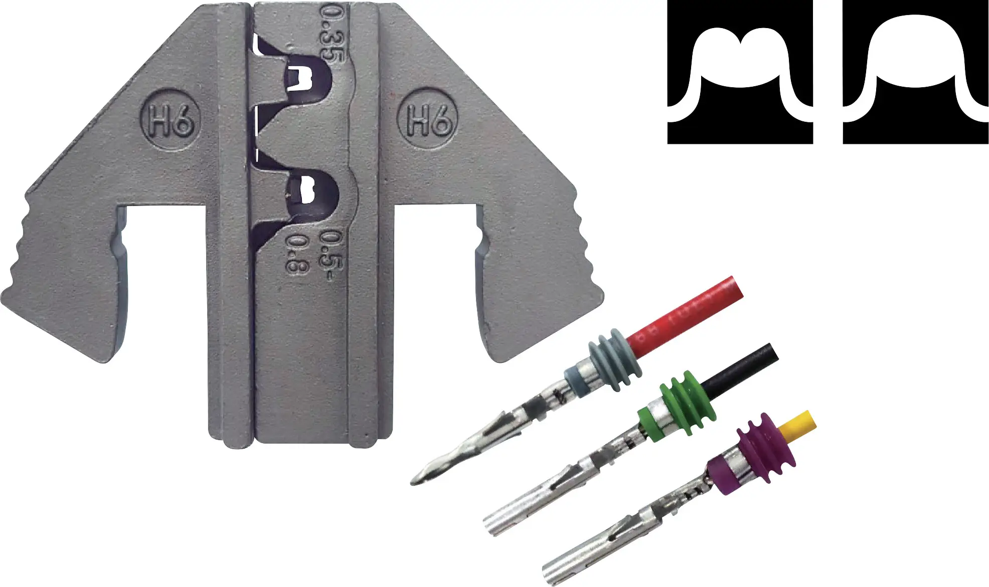 Вставка для обтискних кліпс TOOLCRAFT PLE-0H6 1601086, AWG 18-22