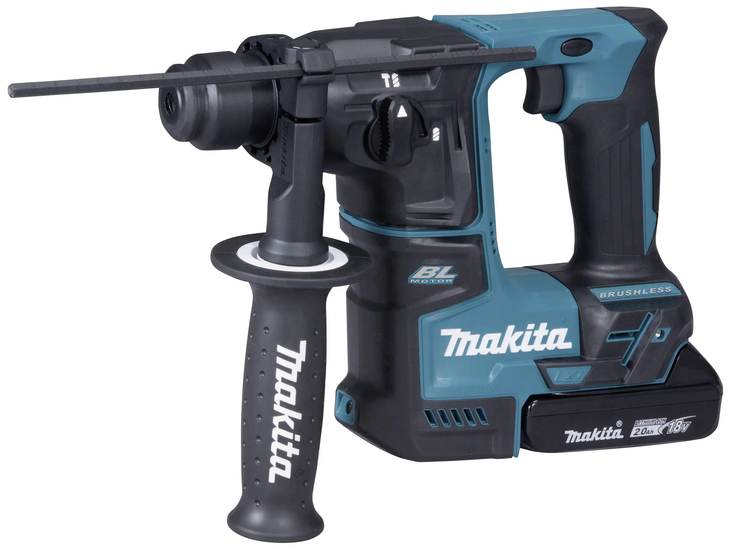 Акумуляторний ударний дриль Makita DHR171RAJ SDS-Plus 18 В 2 Аг літій-іонний, включаючи 2 акумулятори, включно з кейсом