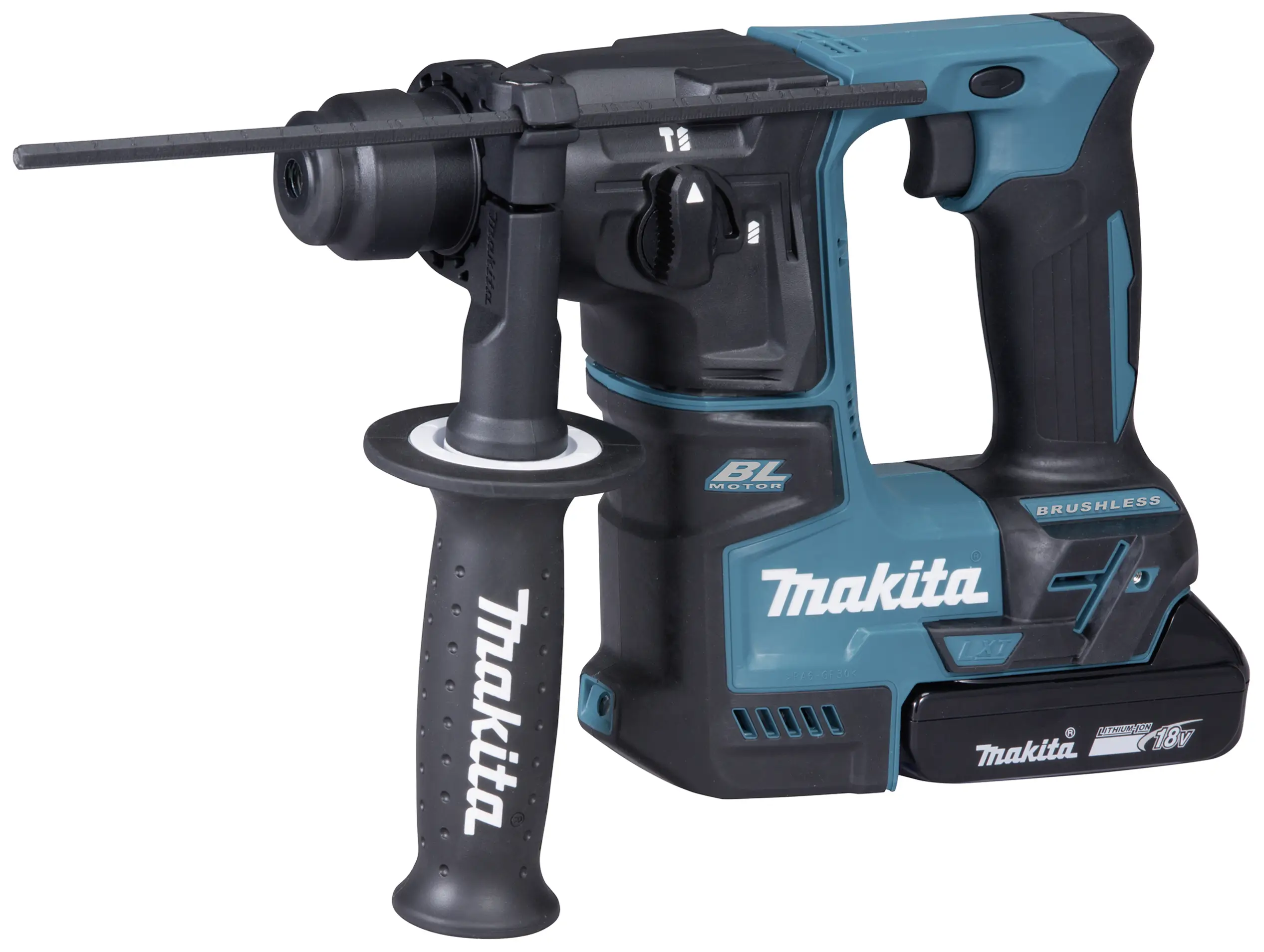 Аккумуляторная ударная дрель Makita DHR171RAJ SDS-Plus 18 В 2 Ач Li-Ion, в комплекте 2 аккумулятора, кейс.