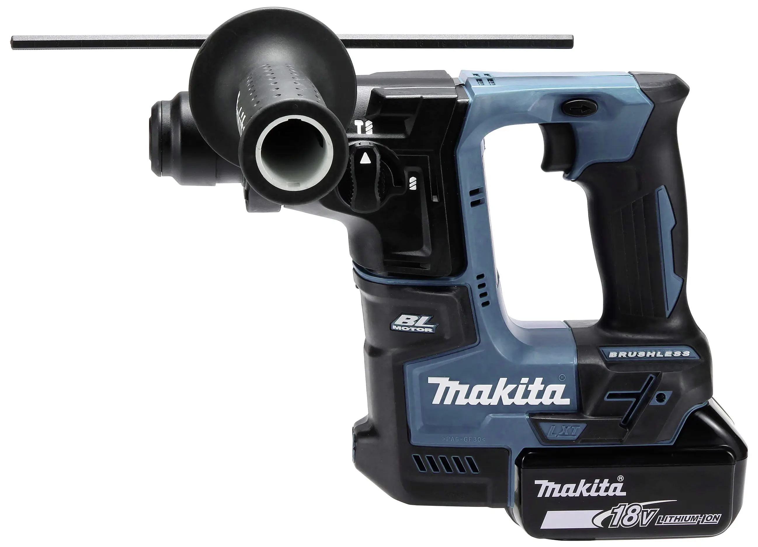 Аккумуляторная ударная дрель Makita DHR171RAJ SDS-Plus 18 В 2 Ач Li-Ion, в комплекте 2 аккумулятора, кейс.