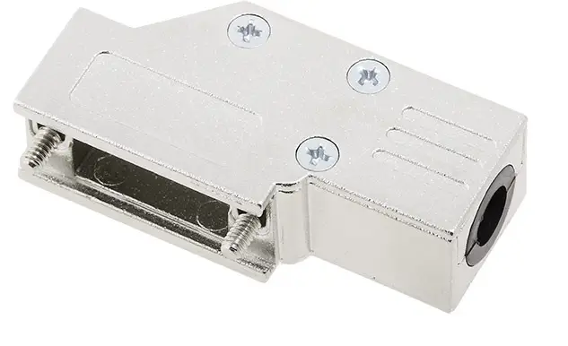 encitech DCMR09-FK-K 6560-0501-01 Корпус роз'єму D-SUB Кількість контактів: 9 металевий 90° срібний 1 шт.