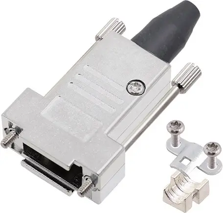 encitech DTSL09-RG-LJS-T-K 6560-0247-31 Корпус разъема D-SUB Количество контактов: 9 металлических 180° серебряных 1 шт.