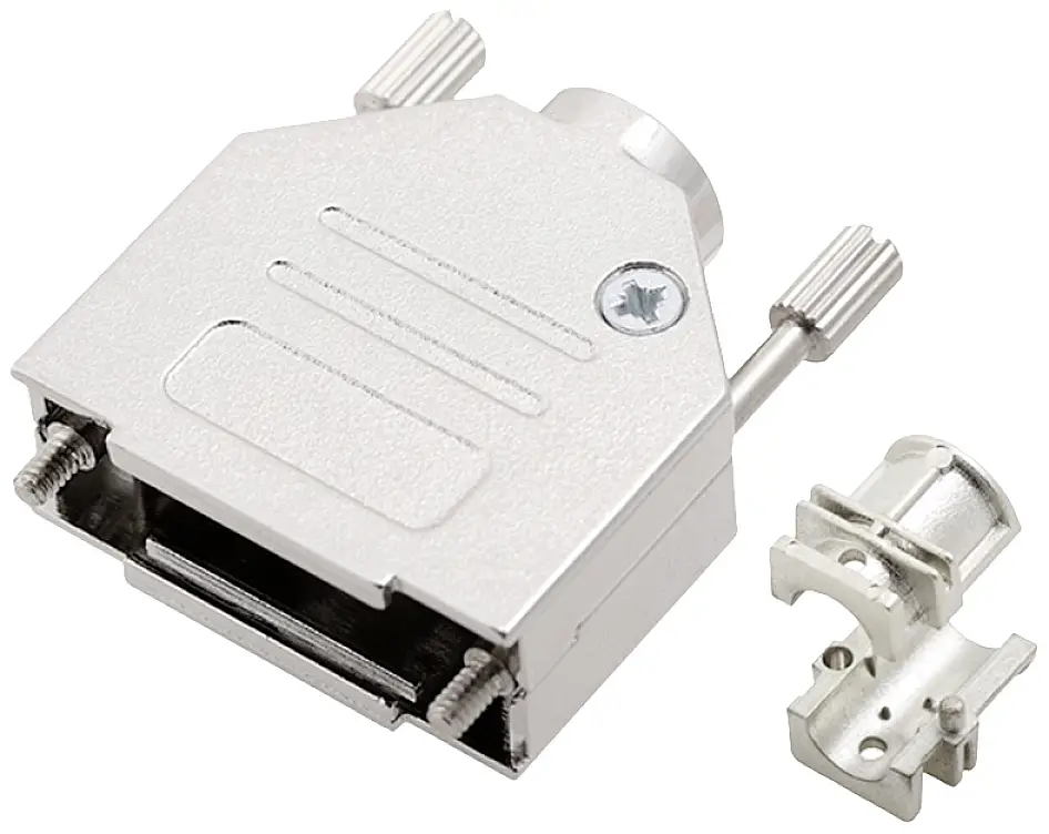 Корпус разъема D-SUB encitech DTZK-25-HI-K 6560-0705-03 Количество контактов: 25 металл 180° серебряный 1 шт.