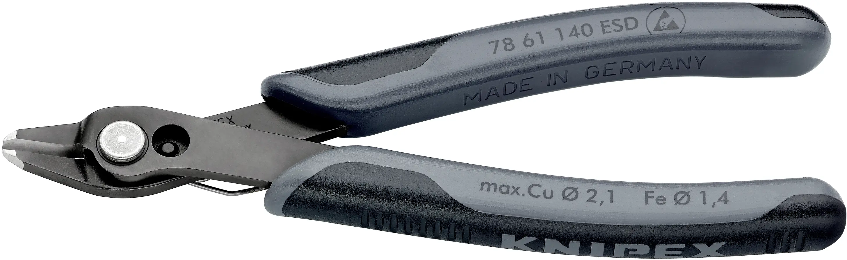 Knipex Super-Knips 78 61 140 Клещи ESD для печатных плат, 140 мм, 64 HRC, для электроники и механики