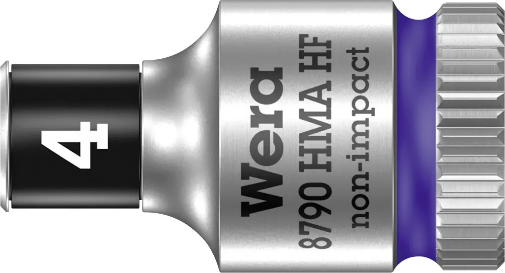 Вертикальная шестигранная головка Wera 8790 HMA 05003717001 с функцией фиксации, 4 мм 1/4
