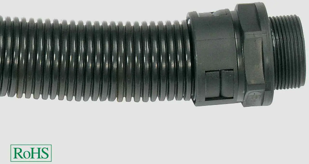 HELU 920419 HSSV M Гвинтовий з'єднувач для шланга чорний M40 прямий 1 шт.