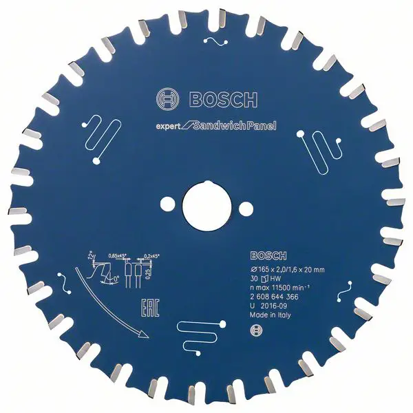 Відрізний диск Bosch Accessories Expert для сендвіч-панелей 165 x 20 x 1,6 мм 1 шт.