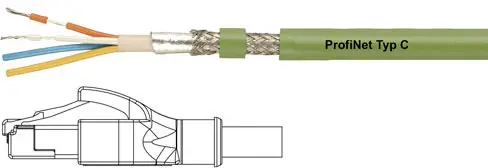 Кабель LAN, PROFInet C HELU 806414, 1 шт., RJ45, CAT 5e, SF/UTP, 10.00 м, зелений